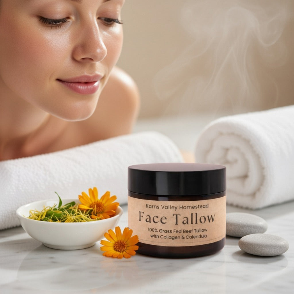 Face Tallow with Collagen & Calendula - 2 oz